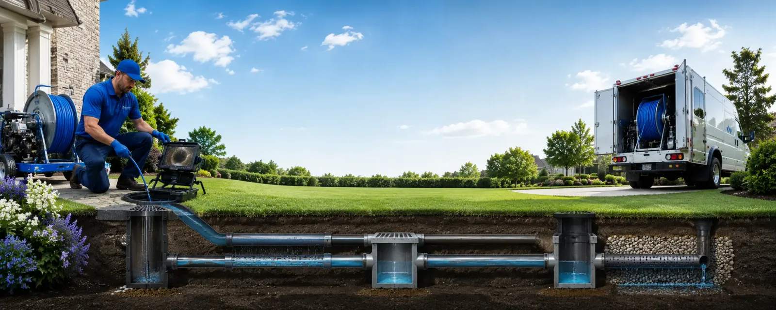 Outdoor drain cleaning information for Gratiot, WI